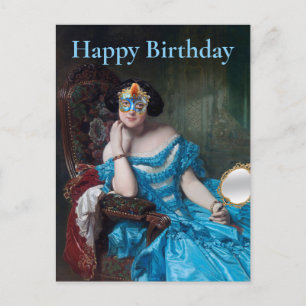 Postal Así que Posh Masquerade Feliz cumpleaños
