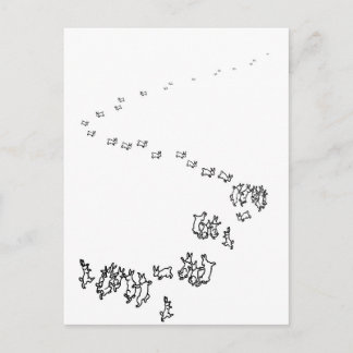 Postal Así que vamos a bailar a los conejos