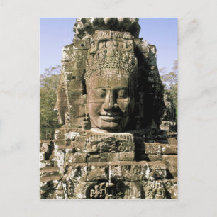 Postal Asia, Camboya, Siem Reap. Angkor Thom, cabezas de