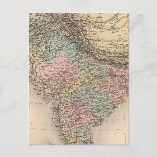 Postal Asia Central India (Anverso)