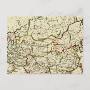 Postal Asia con límites delineados