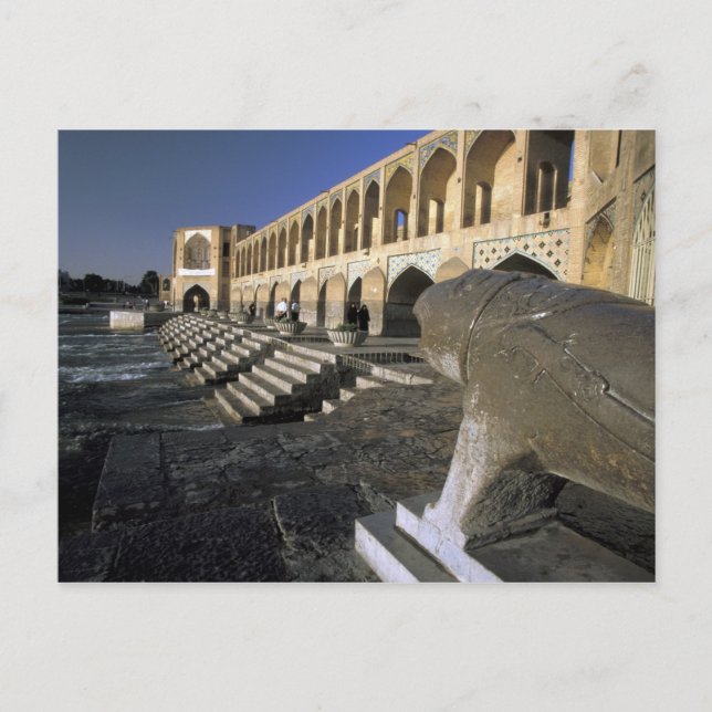 Postal Asia, Irán, Isfahán. Puente Pol-e Khaju. (Anverso)