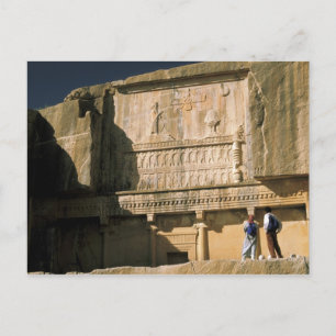 Postal Asia, Irán, Persépolis.Tumba de Darío el Grande.