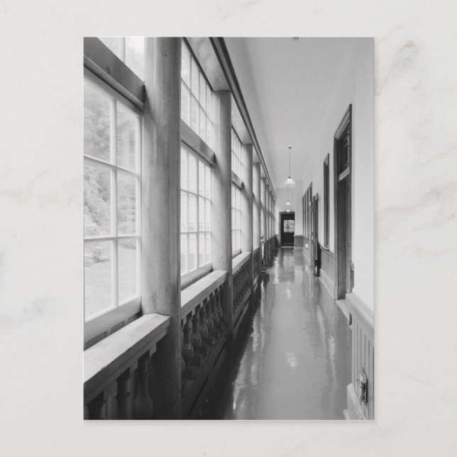 Postal Asia, Japón, Hakodate. Pasadizo interior del Viejo (Anverso)