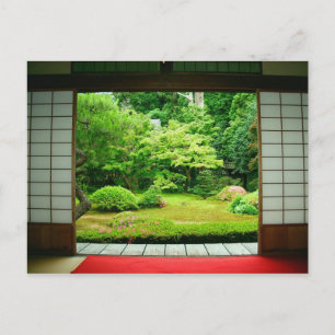 Postal Asia, Japón, Kyoto. Jardín Zen 2
