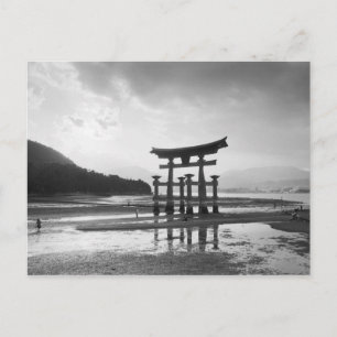 Postal Asia, Japón, Myajima. Puerta de Torri
