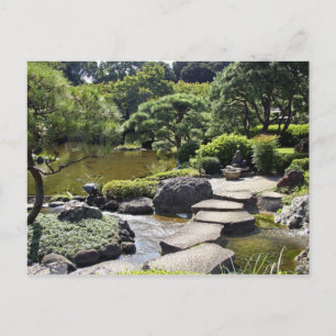 Postal Asia, Japón, Tokio. El jardín japonés en el