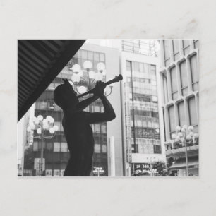 Postal Asia, Japón, Tokio. Estatua musical, Shibuyaku