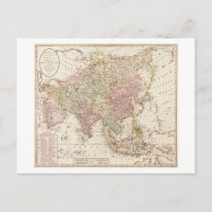 Postal Asia: Mapa panorámicoAsia 4
