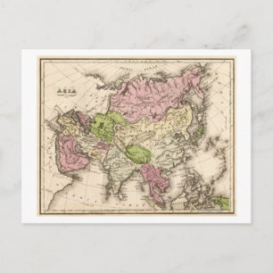 Postal Asia: Mapa panorámicoAsia 8