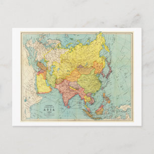 Postal Asia: Mapa panorámicoAsia 9