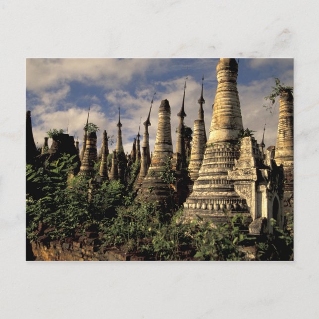 Postal Asia, Myanmar, Lago Inle. Antiguas ruinas de (Anverso)
