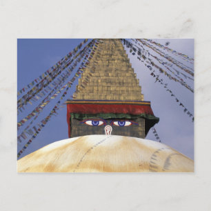 Postal Asia, Nepal, Katmandú. Stupa Boudhanath. 2