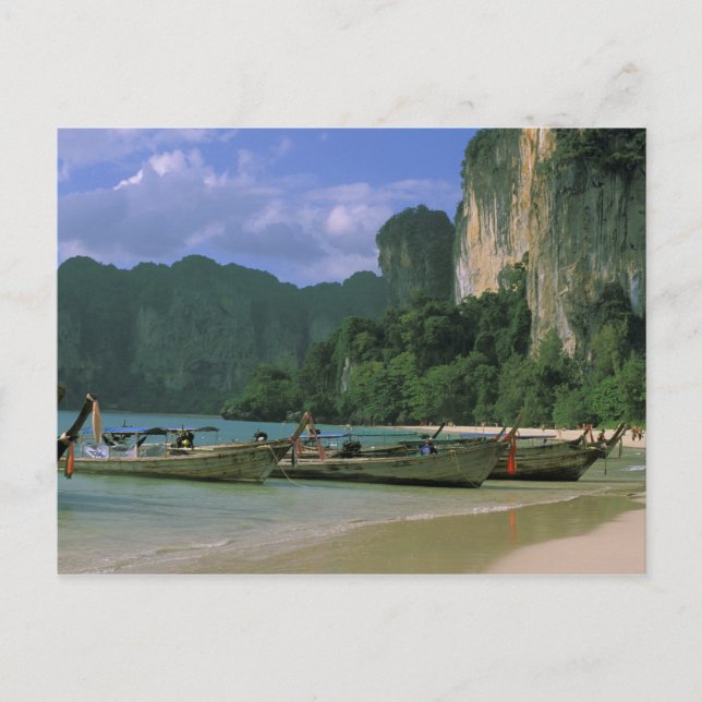 Postal Asia, Tailandia, Krabi. Playa West Railay, (Anverso)