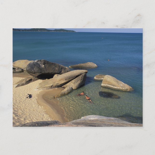 Postal Asia, Tailandia, Samui. Playa (Anverso)