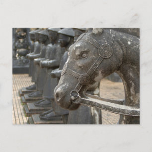 Postal Asia, Vietnam. Figuras y estatuas de caballos