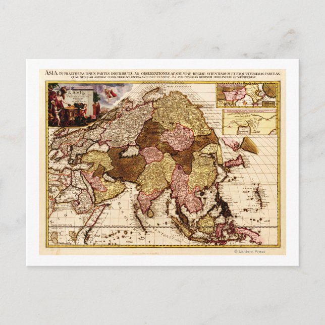 Postal AsiaMapa panorámicoAsia 11 (Anverso)