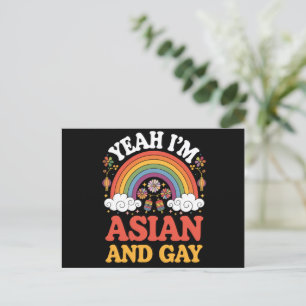 Postal Asiático y gay queer asiático chino coreano japoné