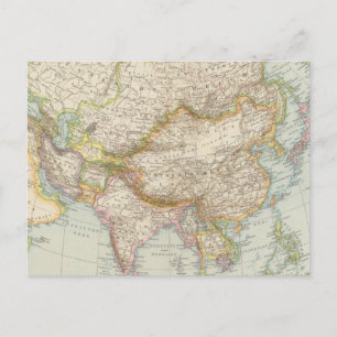 Postal Asien - Mapa de Asia