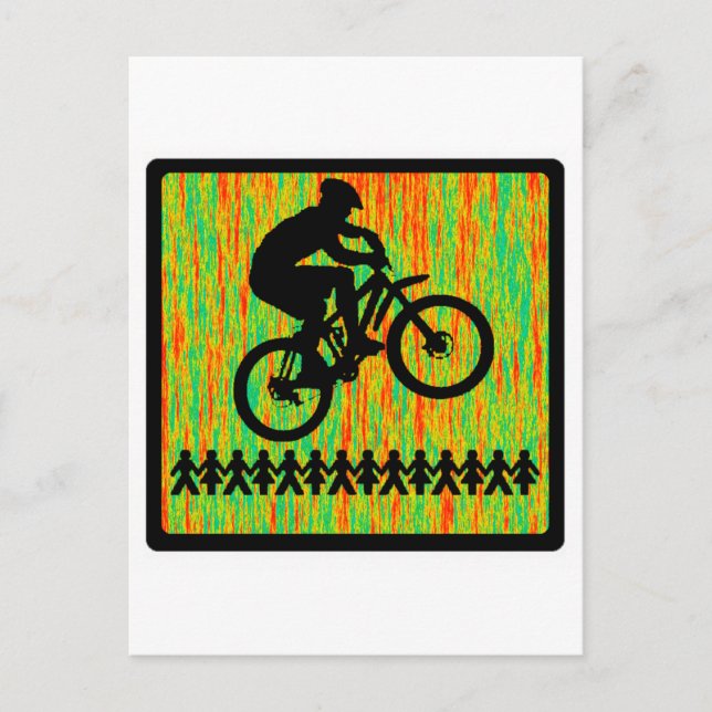 Postal Asiento caliente para bicicletas (Anverso)