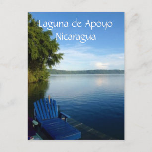 Postal asiento de apoyo al lago