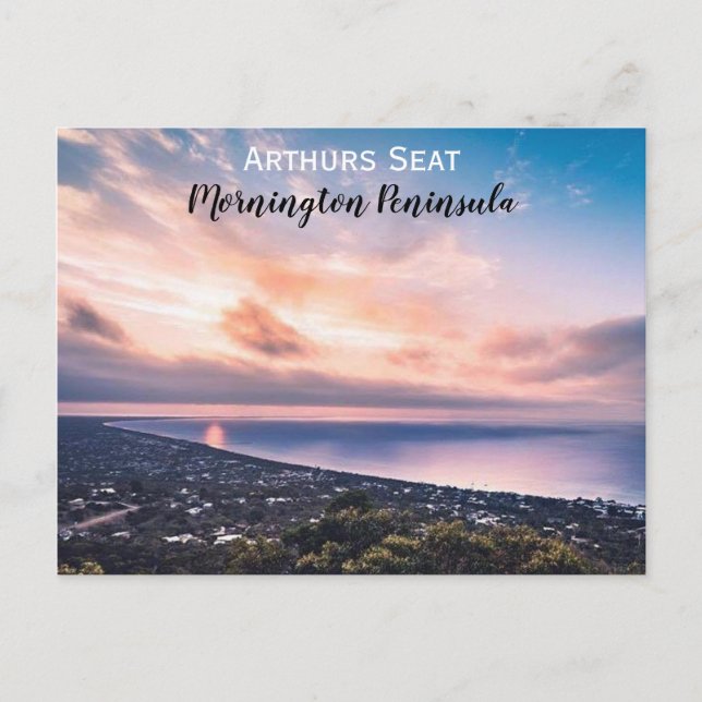 Postal Asiento de Arthur en la península de Mornington (Anverso)