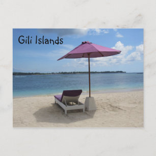 Postal asiento de las islas gili
