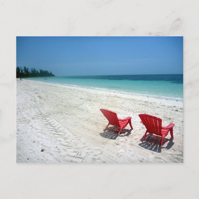 Postal asientos de playa (Anverso)