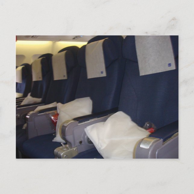 Postal Asientos del avión (Anverso)