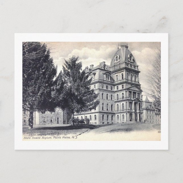 Postal Asilo para enfermos mentales de Greystone, llanura (Anverso)