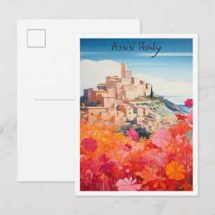 Postal Asís Italia Viajes Ciudad Estética