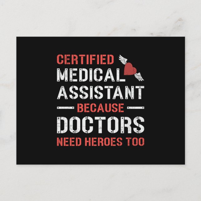 Postal Asistencia médica certificada Médica de enfermería (Anverso)