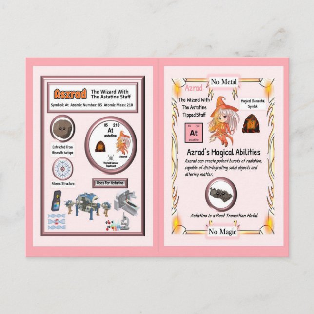 Postal Asistente de Aszrad - Elemento de Astatina (Anverso)