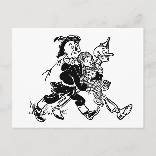 Postal Asistente de cosecha de Oz Dorothy durmiendo con c (Anverso)