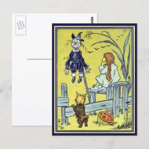 Postal Asistente de cosecha de Oz, Dorothy Toto Meet Scar