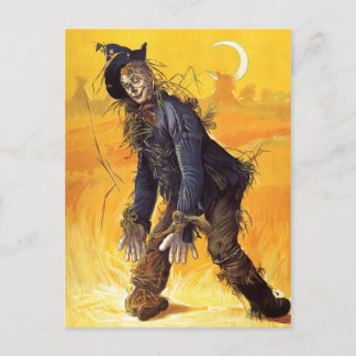 Postal Asistente de cosecha de Oz Scarecrow