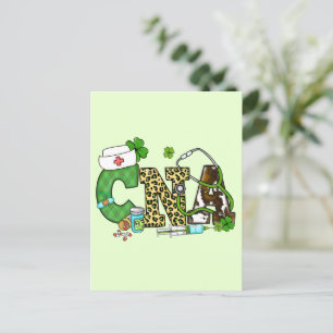 Postal Asistente de Enfermería certificado St. Patrick