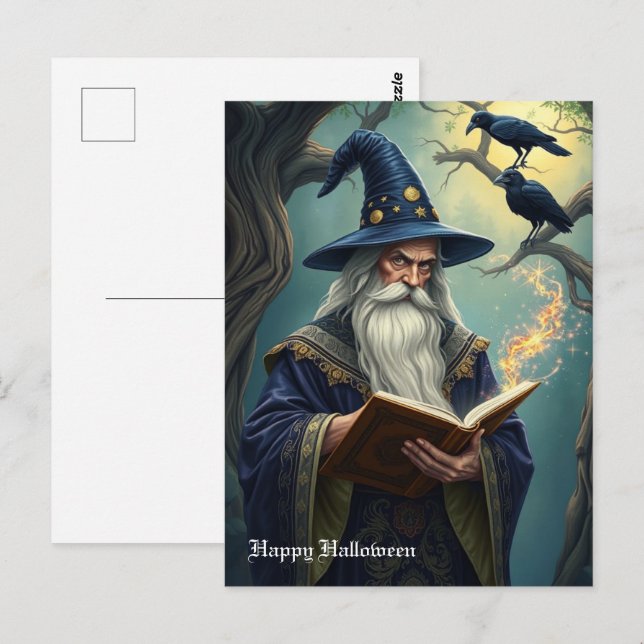 Postal Asistente de Halloween (Anverso / Reverso)