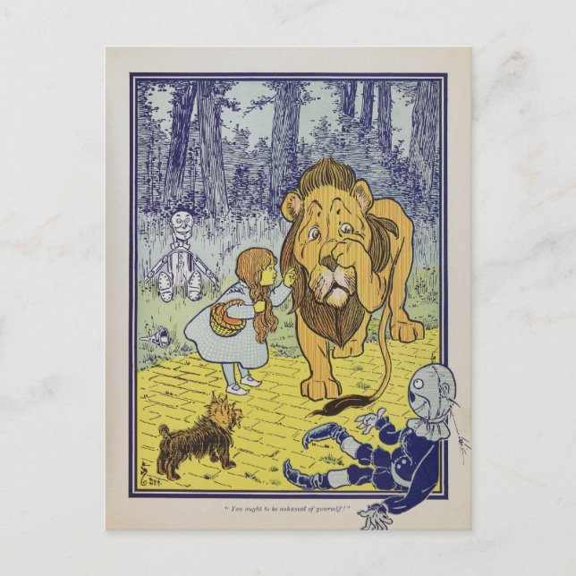 Postal Asistente de Oz (Anverso)