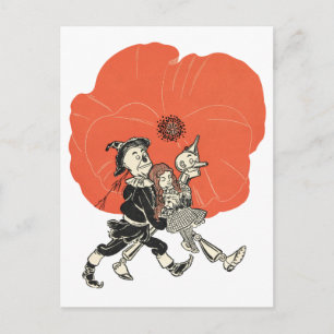 Postal Asistente de Oz Dorothy y Poppies