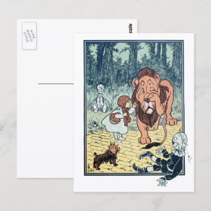 Postal Asistente de vintage de caracteres Oz, carretera d