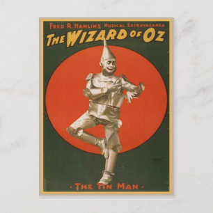 Postal Asistente De Vintage Del Poster Oz