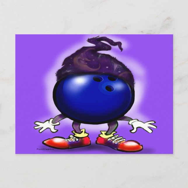 Postal Asistente para bolos (Anverso)