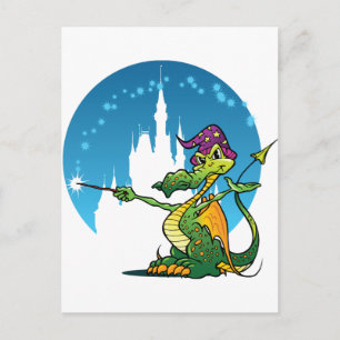 Postal Asistente para dragón personalizado