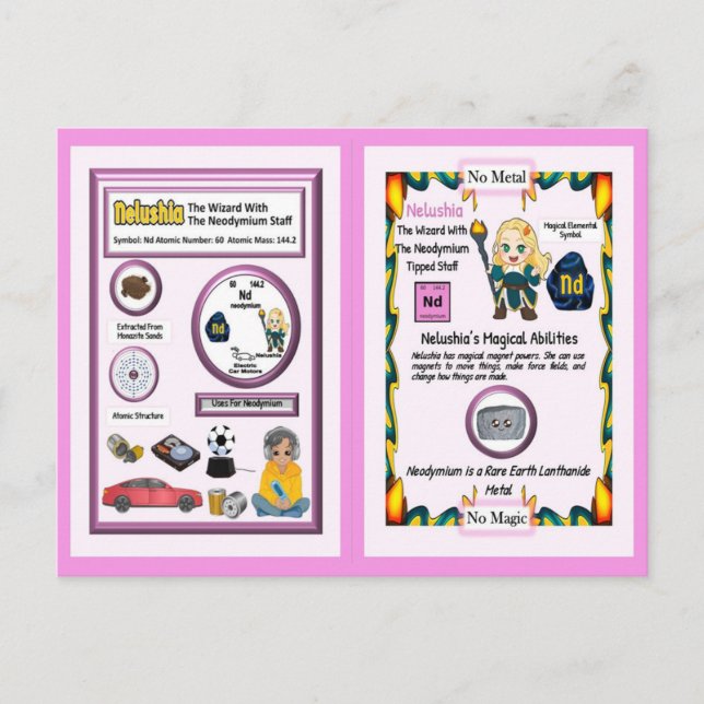 Postal Asistente para nelushia - Elemento neodimio (Anverso)