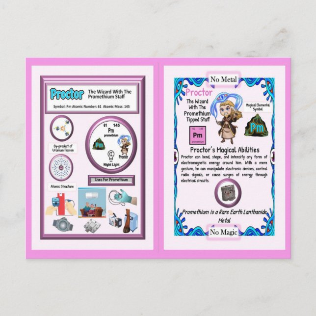 Postal Asistente para protectores - Elemento Prometio (Anverso)