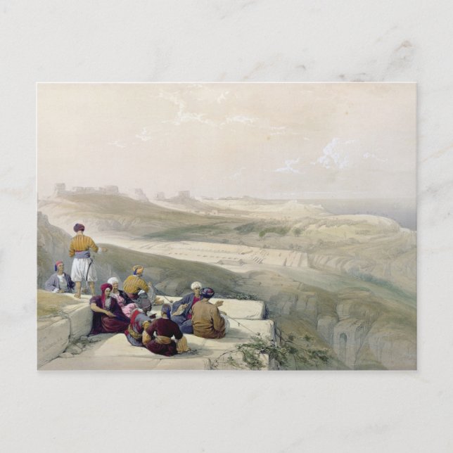 Postal Askalón, plato del Volumen II de 'El Santo (Anverso)