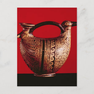 Postal Askos etruscos en forma de pato