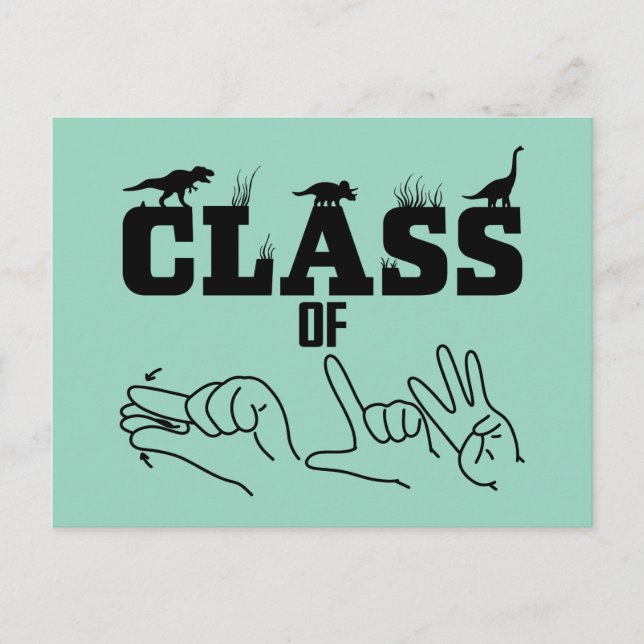 Postal ASL - Clase de 2026 - Diseño ASL de graduación (Anverso)