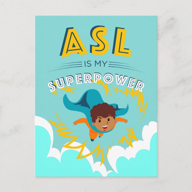 Postal ASL es mi superpotencia (Anverso)